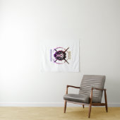 Vaporwellenbanner Wandteppich (Beispiel (Horizontal))