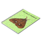 Vapourer Moth Customizable Notebook Notizblock (Linke Seite)