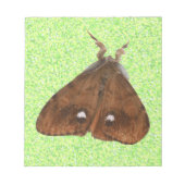Vapourer Moth Notepad Notizblock (Vorderseite)