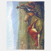 Vaquero C 1830 Der alte Westen Der Cowboy Fleecedecke (Vorderseite)