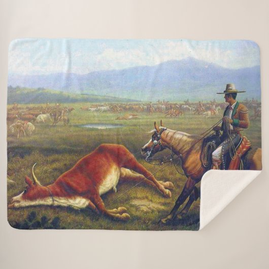 Vaquero C 1830 Der alte Westen Der Cowboy Sherpadecke (Vorderseite (Horizontal))