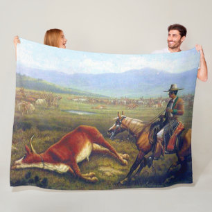 Vaquero C 1830 Der Wilde Westen Der Cowboy Fleecedecke