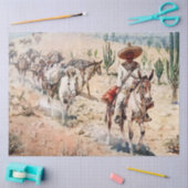 "Vaquero Pack Train" von Edward Borein Seidenpapier (Basteln)