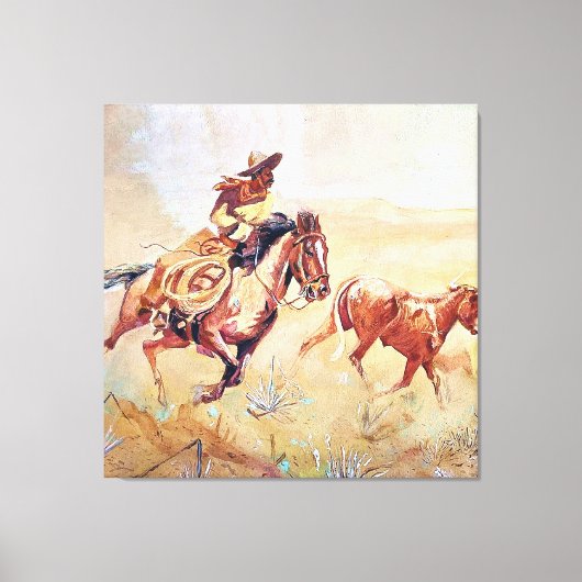 Vaquero Painting von Eward Borein Leinwanddruck (Vorderseite)