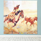 Vaquero Painting von Eward Borein Leinwanddruck (Insitu (Holzboden))