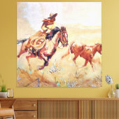 Vaquero Painting von Eward Borein Leinwanddruck (Insitu (Wohnzimmer))