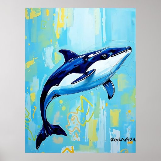 Vaquita Wall Art – Endangered Marine Porpoise Poster (Vorne)
