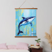 Vaquita Wall Art – Endangered Marine Porpoise Wandteppich Mit Holzrahmen (Schlafzimmer)