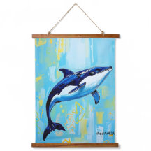 Vaquita-Wandkunst – Bedrohte Meeresschweinswale