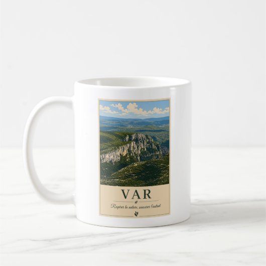 Var Provence Rocky Klippen Vintage Kaffeetasse (Links)