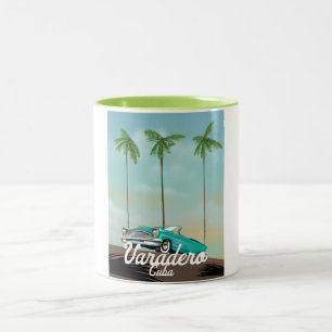 Varadero Cuba Reiseposter Zweifarbige Tasse