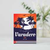 Varadero Cuba Vintag Souvenirs Palm Tree Postkarte (Stehend Vorderseite)