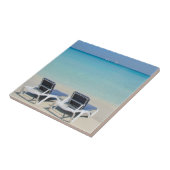 Varadero, Kuba. Sand- und Strandliegen Fliese (Seite)