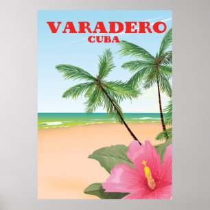 Varadero kubanisches Strand-Reiseplakat Poster