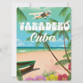 Varadero kubanisches Strandurlaub-Poster Einladung (Vorderseite)