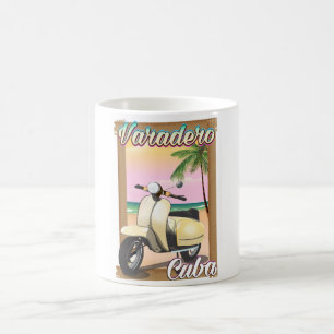 Varadero kubanisches Vintage-Rollerposter Kaffeetasse