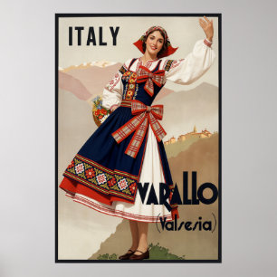 Varallo, Italien Reiseplakat. Poster