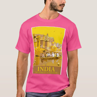 Varanasi auf dem Ganges Indien T-Shirt