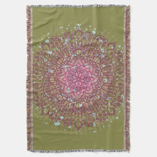 Varanasi II - Throw Blanket Decke (Vorderseite Vertikal)