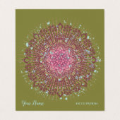 Varanasi II - Visitenkarte Visitenkarten (Außenseite Aufgefaltet)