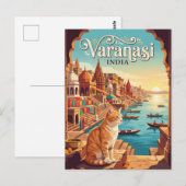 Varanasi Indien Postkarte (Vorne/Hinten)