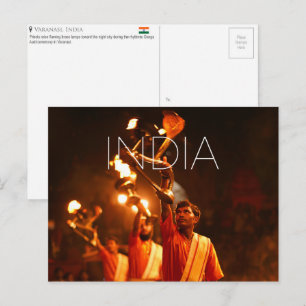 Varanasi, Indien Reise-Postkarte Postkarte