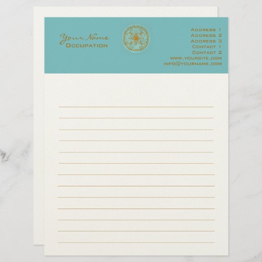 Varanasi - Letterhead, stationär Briefbogen (Vorne/Hinten)