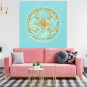 Varanasi - überzogene Canvas Leinwanddruck (Insitu (Wohnzimmer))