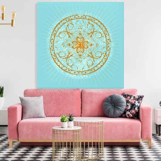 Varanasi - überzogene Canvas Leinwanddruck (Insitu (Wohnzimmer))