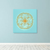 Varanasi - überzogene Canvas Leinwanddruck (Insitu (Holzboden))