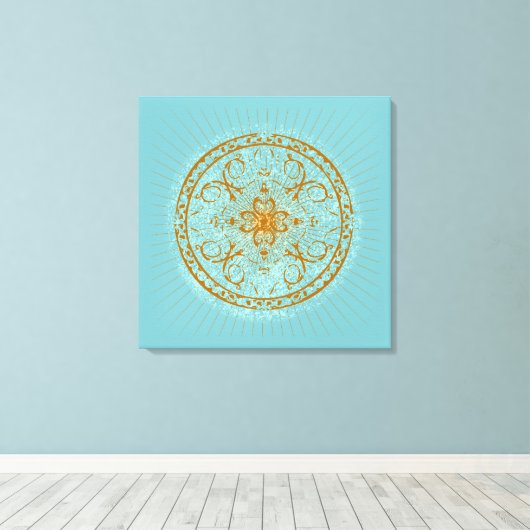 Varanasi - überzogene Canvas Leinwanddruck (Insitu (Holzboden))