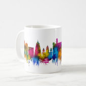 Varanasi Uttar Pradesh Skyline Kaffeetasse (Vorderseite Links)