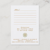 Varanasi - Visitenkarte (Rückseite)