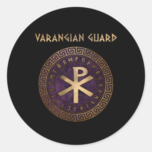 Varangian Guard Byzantinisches Reich Runder Aufkleber (Vorderseite)
