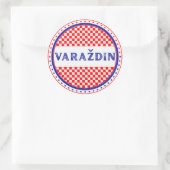 Varaždin City Pride Emblem – Croatian Identity Runder Aufkleber (Tasche)