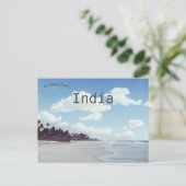 Varca Beach Goa Indien Postkarte (Stehend Vorderseite)