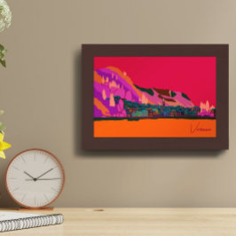 Varenna am Night Lake Como Italien - Anreise zur A Poster