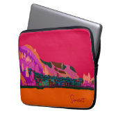 Varenna at Night Como Italien Illustration Travel Laptopschutzhülle (Vorderseite Links)