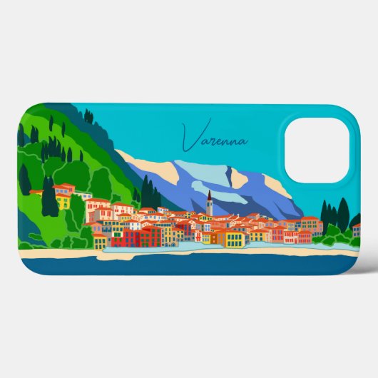 Varenna Como Italien Illustration Case-Mate iPhone Hülle (Rückseite (Horizontal))