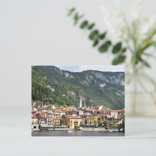 Varenna, Italien landschaftliches Foto Postkarte (Stehend Vorderseite)