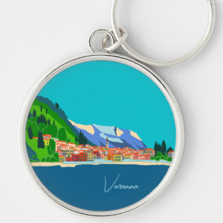 Varenna Lake Como Italy Illustration Travel Schlüsselanhänger
