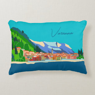 Varenna See Como Italien Illustration Dekokissen