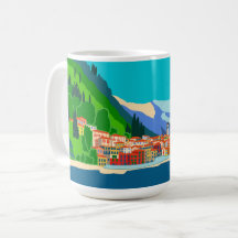 Varenna See Como Italien Illustration