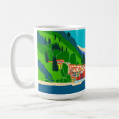 Varenna See Como Italien Illustration Kaffeetasse (Links)