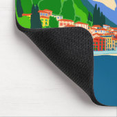 Varenna See Como Italien Illustration Mousepad (Ecke)