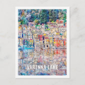 Varenna See Como Italien Reisen Postkarte (Vorderseite)