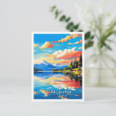 Varese Italien Vintage Illustration Postkarte (Stehend Vorderseite)