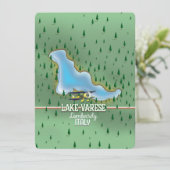 Varese-See, Lombardei, kuratives Reiseplakat (Stehend Vorderseite)