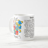 Varga Familien-ungarisches Wappen Tasse (Vorderseite Links)