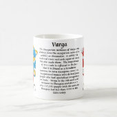 Varga Familien-ungarisches Wappen Tasse (Mittel)